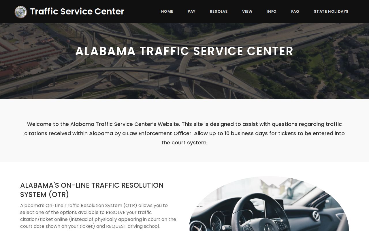 Alabama traffic service source related to Winston County criminal docket cases