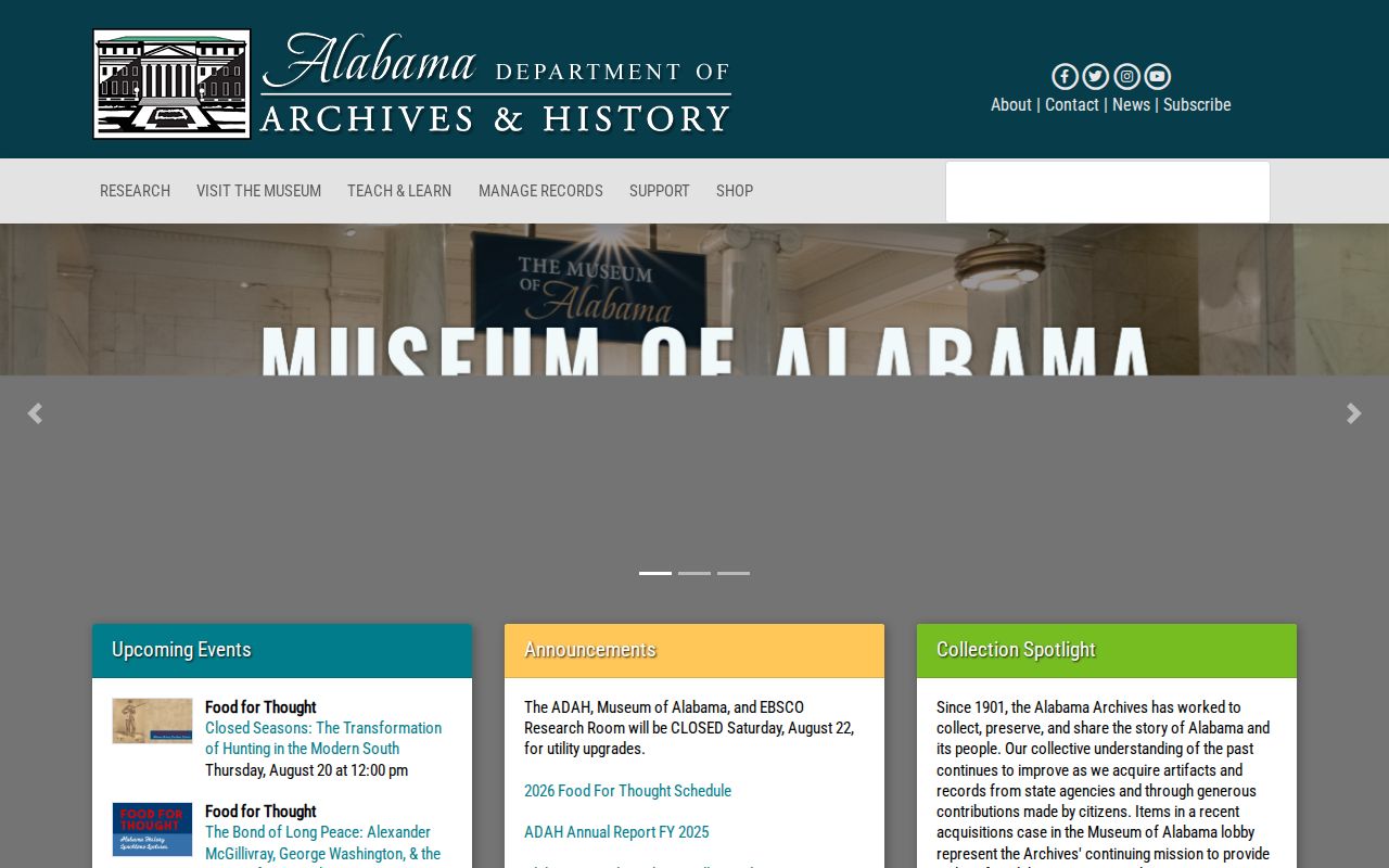 Alabama archives source distinguished from current Winston County traffic court records