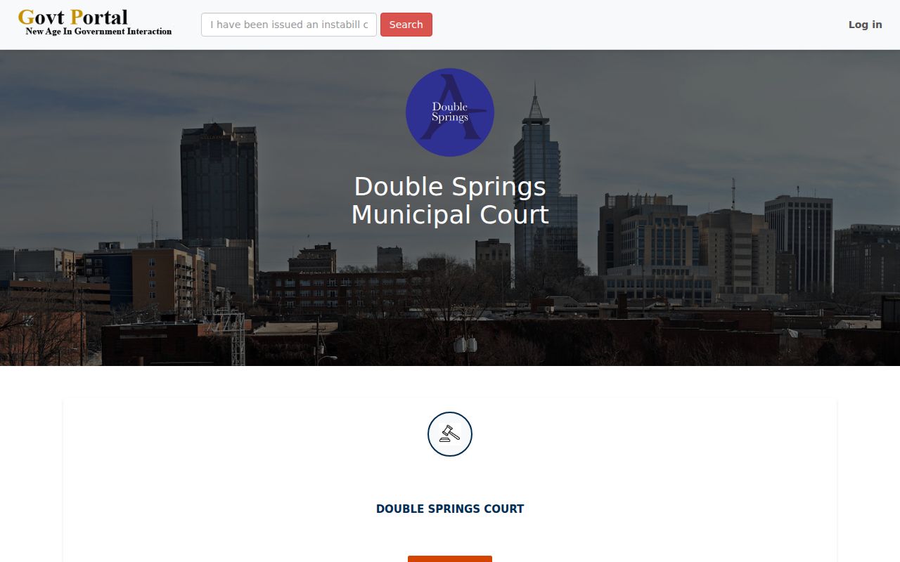 Double Springs court docket government portal source